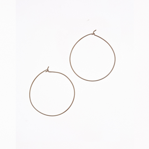 Silver hoop earring(M)