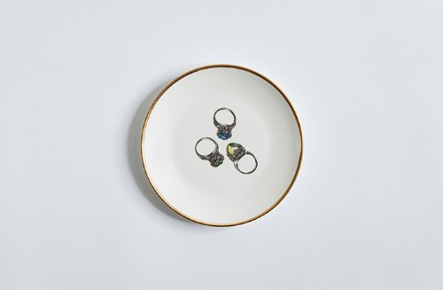 17cm Three Rings Plate