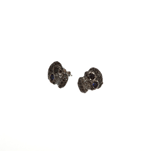 Skull earring(BLACK)
