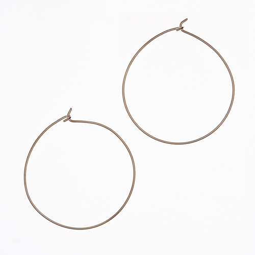 Silver hoop earring(L)