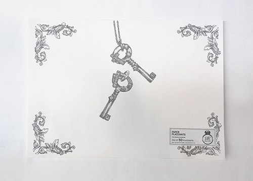 Key pendant Paper Placemat (50 sheets)