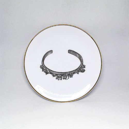 20.5cm B&amp;W Bangle Plate (Made in England)