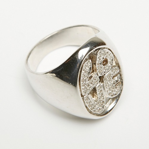 Love signet ring(pave setting)